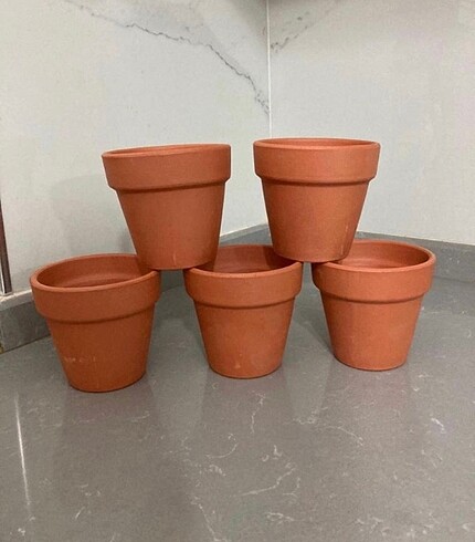 El yapımı toprak naturel saksılarımız