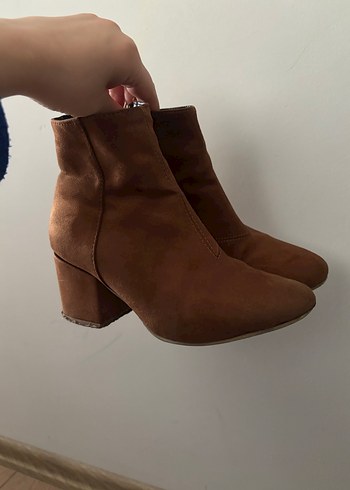 Bambi Kahverengi Süet Kadın Bot - Görsel 6