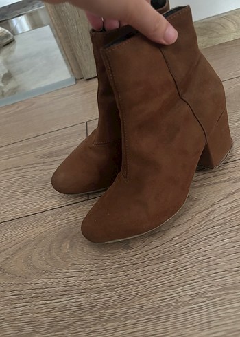 Bambi Kahverengi Süet Kadın Bot - Görsel 5