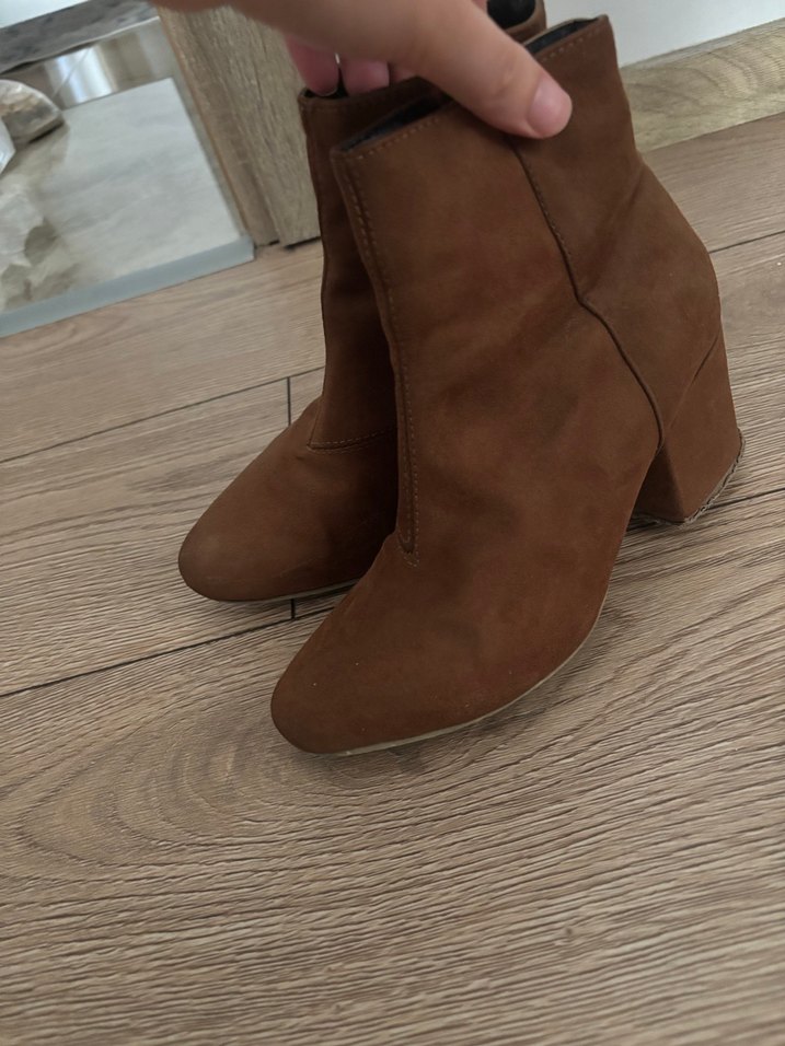 Bambi Kahverengi Süet Kadın Bot - Görsel 5