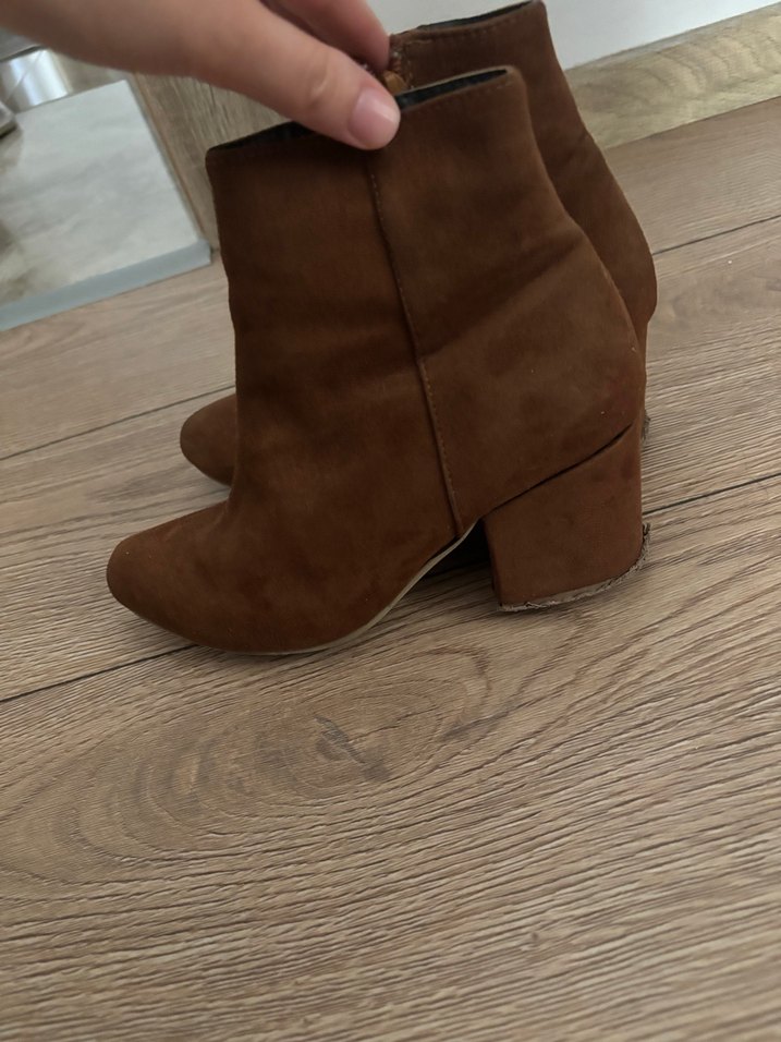 Bambi Kahverengi Süet Kadın Bot - Görsel 4