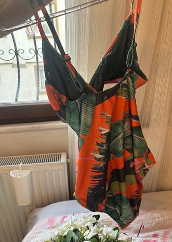 Çok Renkli Bohem Uzun Mayo - Görsel 7