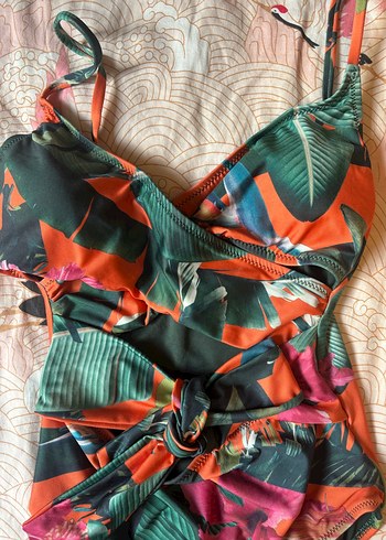 Çok Renkli Bohem Uzun Mayo - Görsel 3