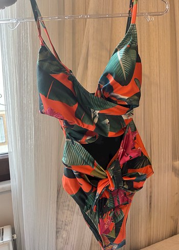 Çok Renkli Bohem Uzun Mayo - Görsel 6