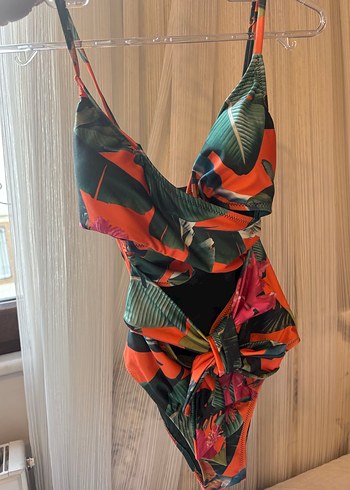 Çok Renkli Bohem Uzun Mayo - Görsel 5