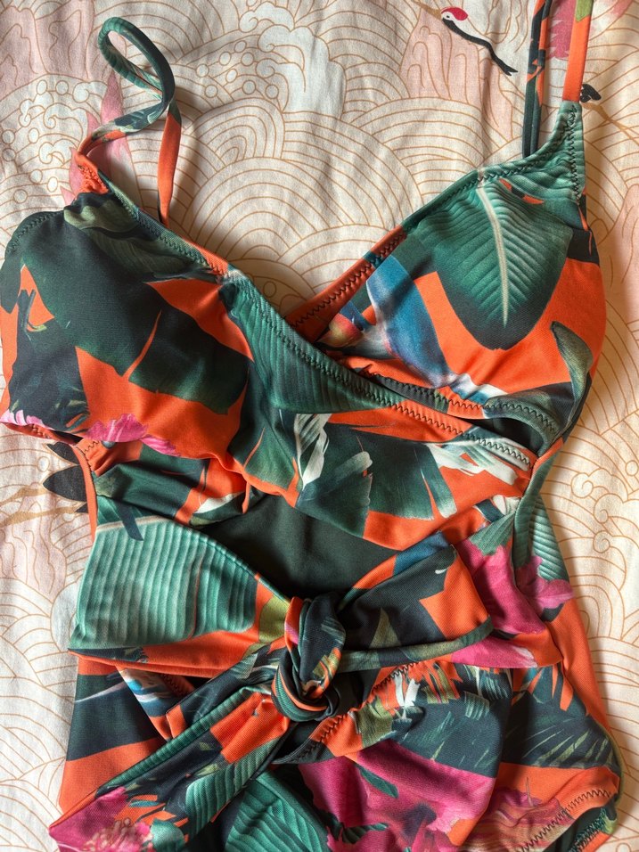 Çok Renkli Bohem Uzun Mayo - Görsel 3