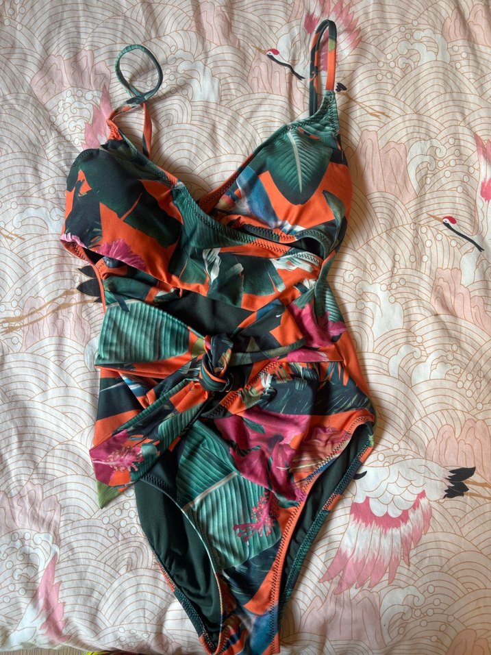 Çok Renkli Bohem Uzun Mayo - Görsel 2