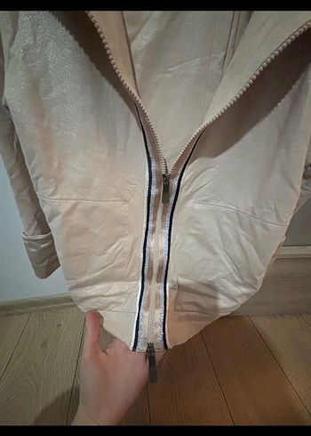 Bej Mini Kadın Eşofman Takımı Fermuarlı - Görsel 7