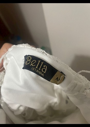 Bella Dantel İşlemeli Bohem Uzun Beyaz Elbise - Görsel 4