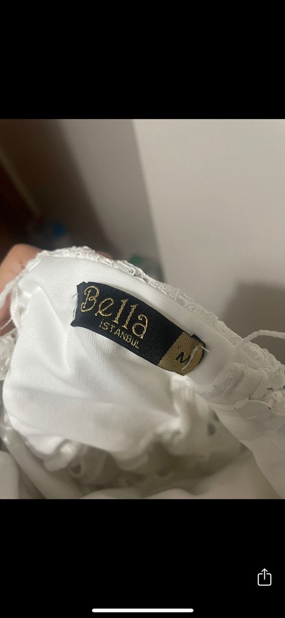 Bella Dantel İşlemeli Bohem Uzun Beyaz Elbise - Görsel 4