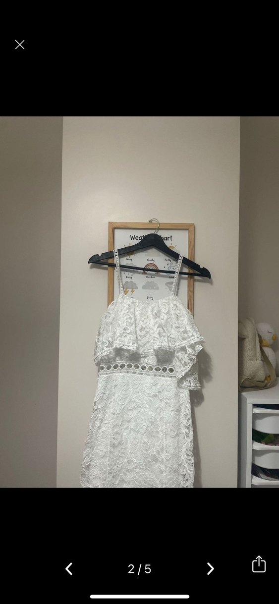 Bella Dantel İşlemeli Bohem Uzun Beyaz Elbise - Görsel 2