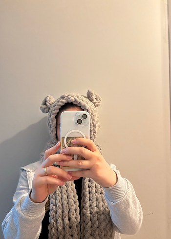 Puffy balaclava el örgüsü - Görsel 2