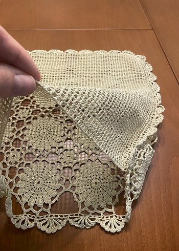 El Yapımı Kare Dantel Kırlent Kılıfı-El işi göz nuru - Görsel 4