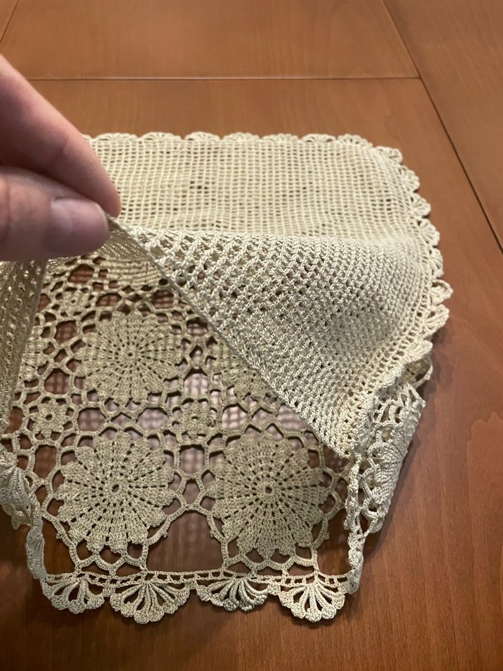 El Yapımı Kare Dantel Kırlent Kılıfı-El işi göz nuru - Görsel 4