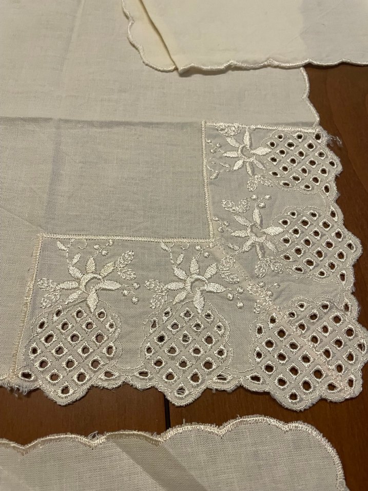 Nakışlı Vintage Bej Pamuklu Mutfak peçeteleri - Görsel 4