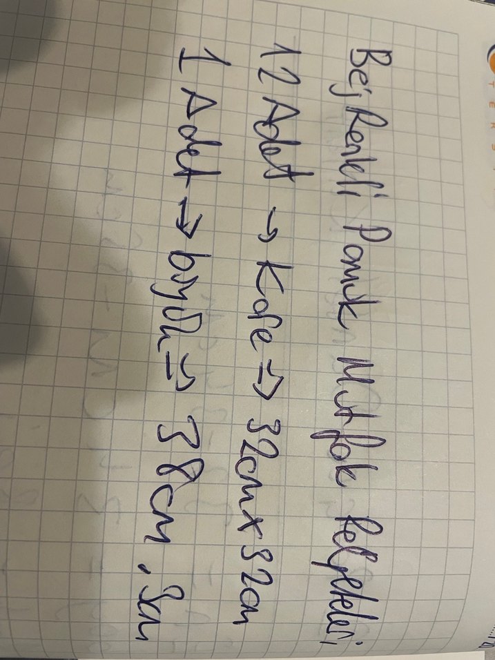 Nakışlı Vintage Bej Pamuklu Mutfak peçeteleri - Görsel 5