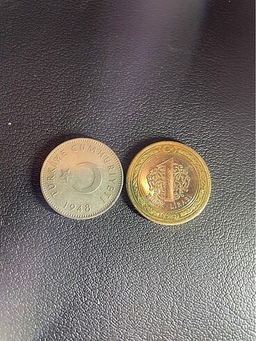 Beden Renk 1948 basımı koleksiyon 1 Türk Lirası