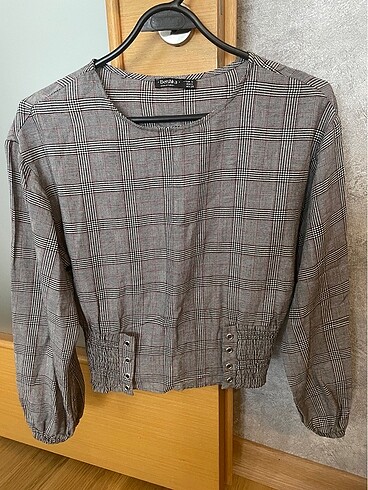 BERSHKA marka bayan BLUZ-crop tarz