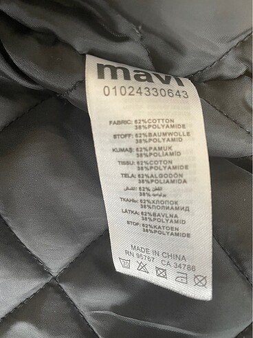 MAVİ JEANS orijinal Kapşonlu su-yağmur geçirmez MONT - Görsel 6