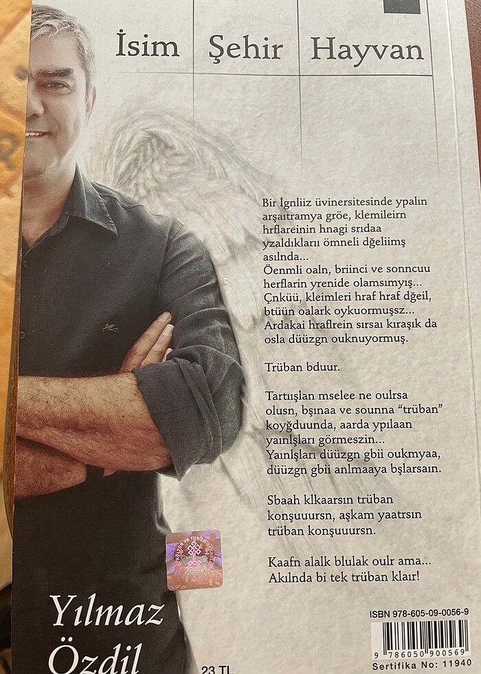 İsim Şehir Hayvan -Yılmaz Erdoğan - Görsel 2