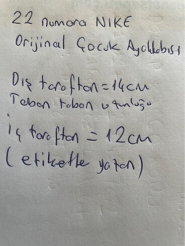 22 numara orijinal NIKE bebek ayakkabısı 2 yaş - Görsel 6