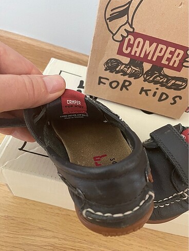 Orijinal CAMPER 25 numara laci bebek ayakkabısı - Görsel 5