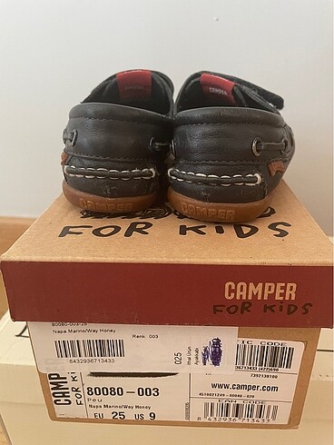 Orijinal CAMPER 25 numara laci bebek ayakkabısı - Görsel 7