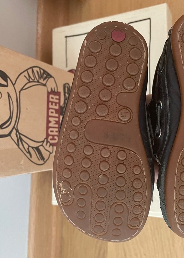 Orijinal CAMPER 25 numara laci bebek ayakkabısı - Görsel 3