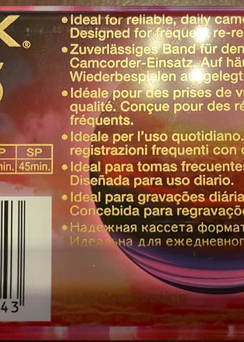 TDK HS45 mini video kaset VHS C - Görsel 4
