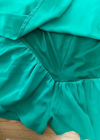 yeşil askılı tulum - Görsel 3