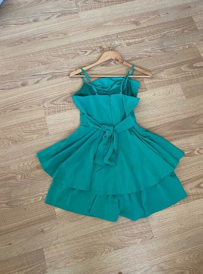 yeşil askılı tulum - Görsel 4