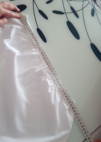 Düğmeli Beyaz Pamuklu Midi Hamile Eteği - Görsel 7