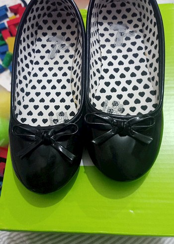 Kız Çocuk Siyah Fiyonklu Babet Ayakkabı - Görsel 5