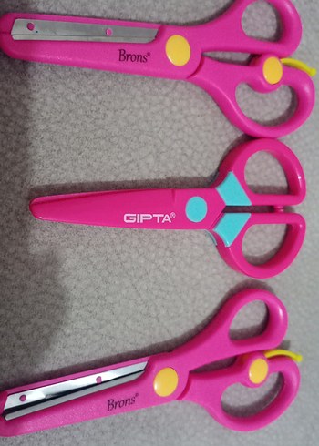 Renkli Pembe Okul Makas Seti - Görsel 2