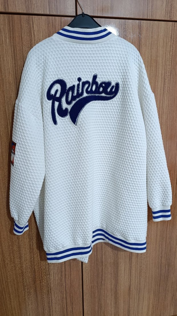 Düğmeli Beyaz Kadın Ceket - Görsel 2