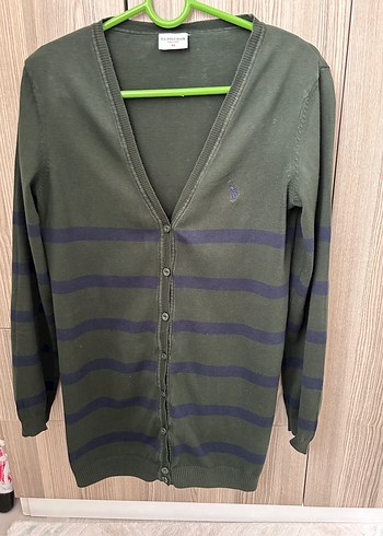 U.S.Polo Assn. Kadın uzun triko hırka. - Görsel 6