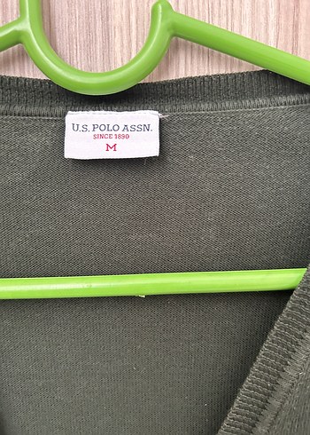U.S.Polo Assn. Kadın uzun triko hırka. - Görsel 4