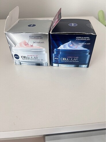 Beden Renk Nivea cellular gündüz ve gece kremi.
