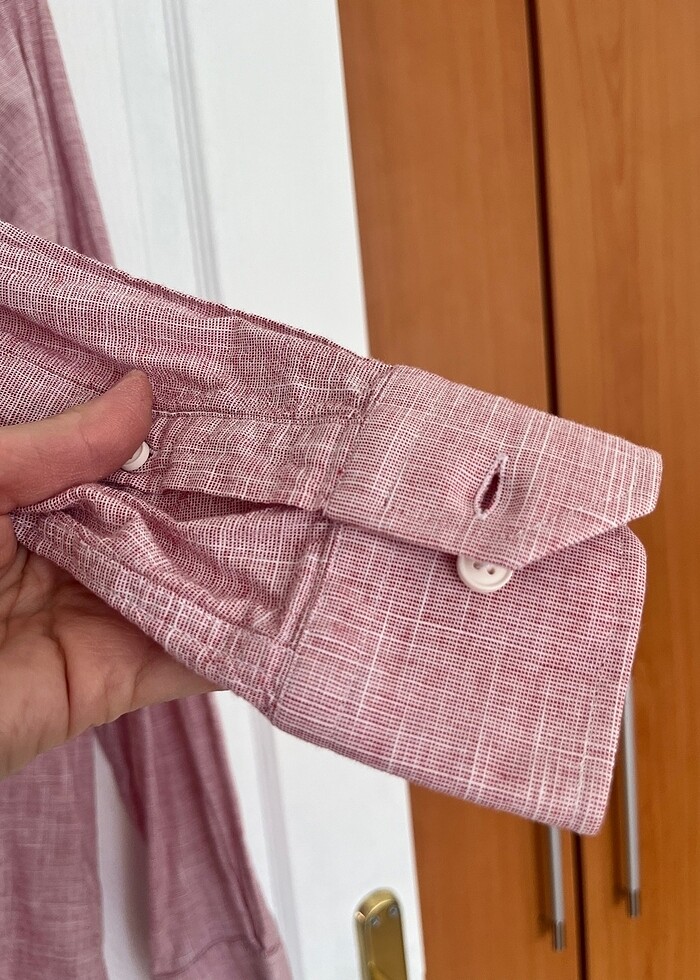 Altınyıldız gömlek keten pamuklu spor şık - Görsel 3