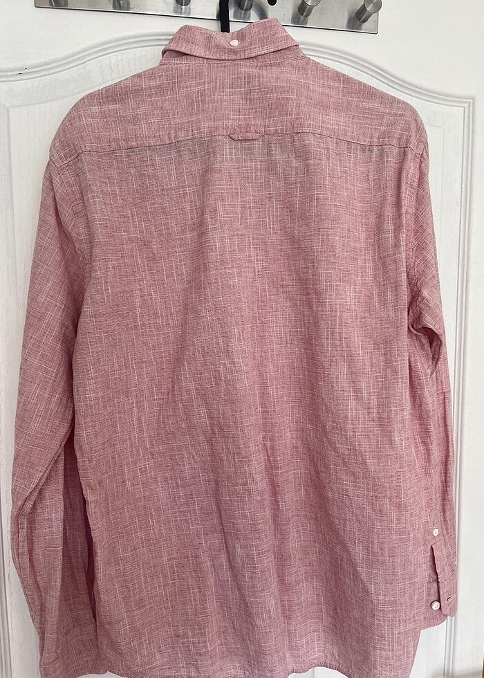 Altınyıldız gömlek keten pamuklu spor şık - Görsel 4