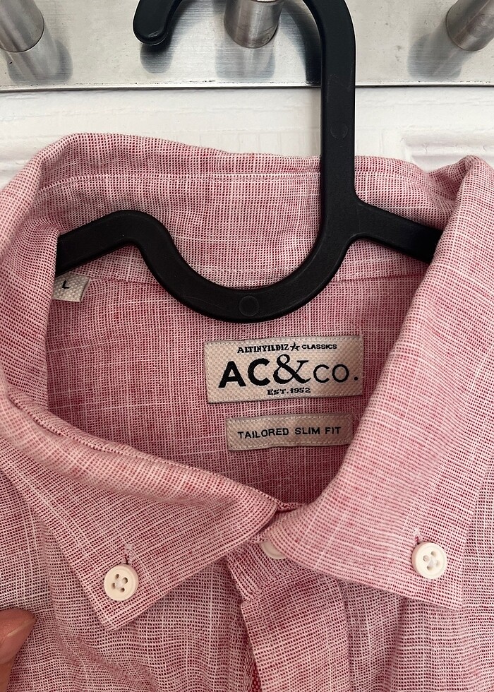 Altınyıldız gömlek keten pamuklu spor şık - Görsel 5