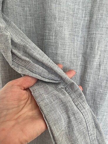 Altınyıldız gömlek spor şık keten pamuklu - Görsel 4