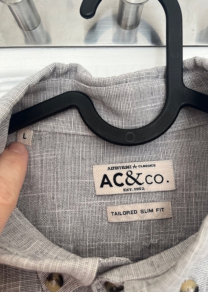 Altınyıldız gömlek spor şık keten pamuklu - Görsel 2