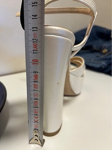 Gelinlik ayakkabısı platform topuk - Görsel 5