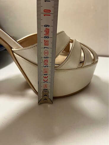 Gelinlik ayakkabısı platform topuk - Görsel 6