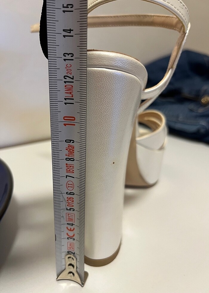 Gelinlik ayakkabısı platform topuk - Görsel 5