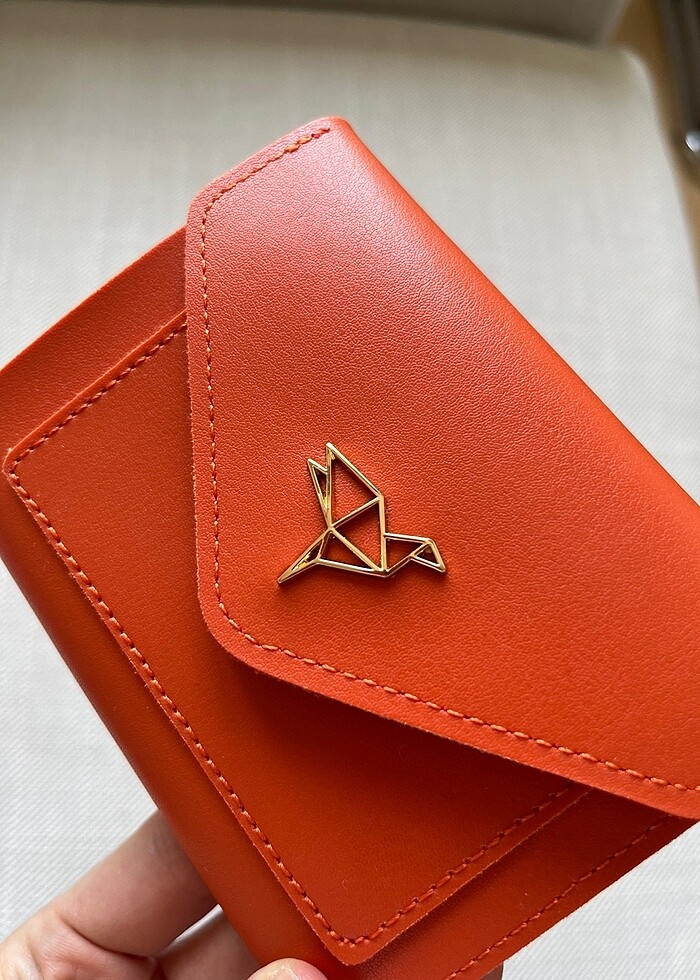 Garbalia turuncu cüzdan - Görsel 2