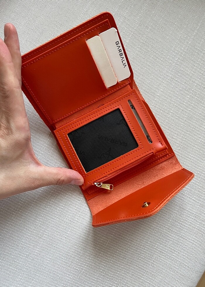Garbalia turuncu cüzdan - Görsel 4