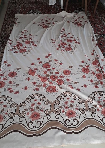 Çiçek Desenli Beyaz Perde - Görsel 4