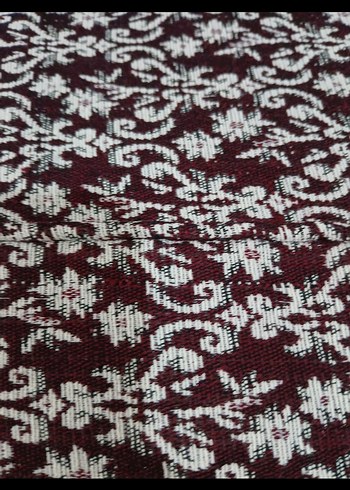 bordo Batik Desenli Koltuk  divan Örtüsü - Görsel 4